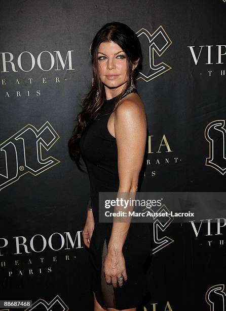 Fergie of The Black Eyed Peas poses for their new album launch party at VIP Room Theatre on June 25, 2009 in Paris, France.