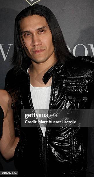 Taboo of The Black Eyed Peas poses for their new album launch party at VIP Room Theatre on June 25, 2009 in Paris, France.