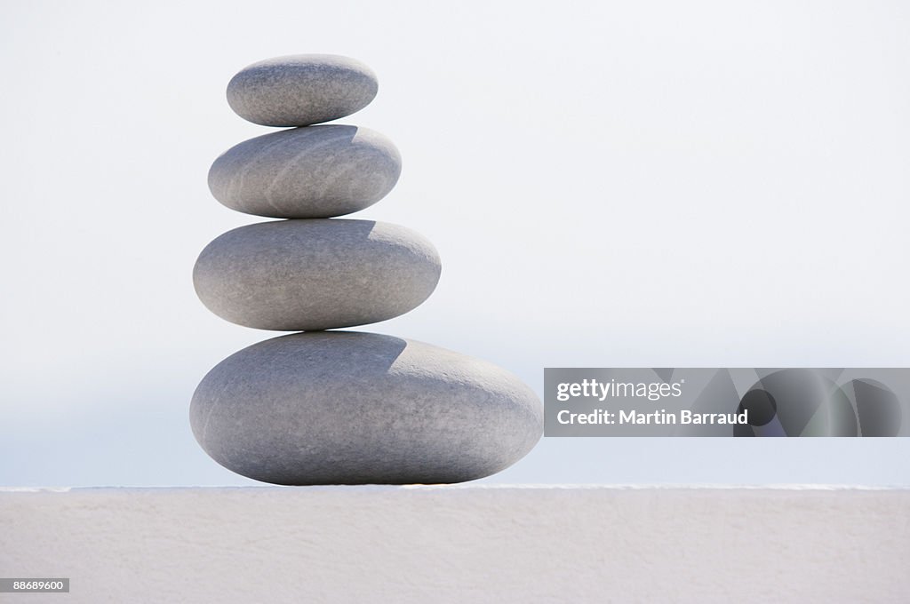 Stack of graduated stones