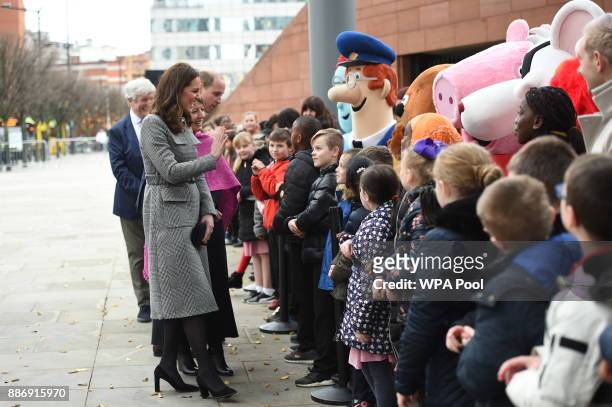 Catherine, Duchess of Cambridge attends the Children's Global Media Summit at the Manchester Central Convention on December 6, 2017 in Manchester,...