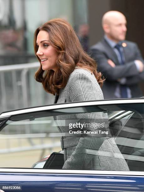 Catherine, Duchess of Cambridge attends a 'Stepping Out' session at Media City on December 6, 2017 in Manchester, England. The session is a focus...