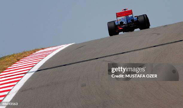 McLaren Mercedes' British driver Lewis Hamilton drives at the Istanbul Park circuit on June 6, 2009 in Istanbul, during the third free practice...