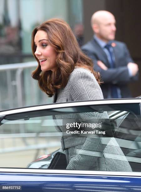 Catherine, Duchess of Cambridge attends a 'Stepping Out' session at Media City on December 6, 2017 in Manchester, England. The session is a focus...