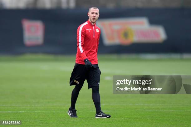 Marcel Hartel of 1 FC Union Berlin during the training session on December 6, 2017 in Berlin, Germany.