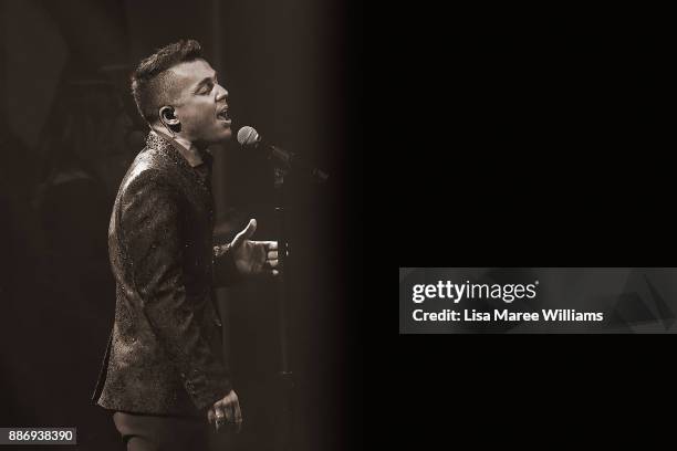 Anthony Callea performs during the 7th AACTA Awards Presented by Foxtel at The Star on December 6, 2017 in Sydney, Australia.