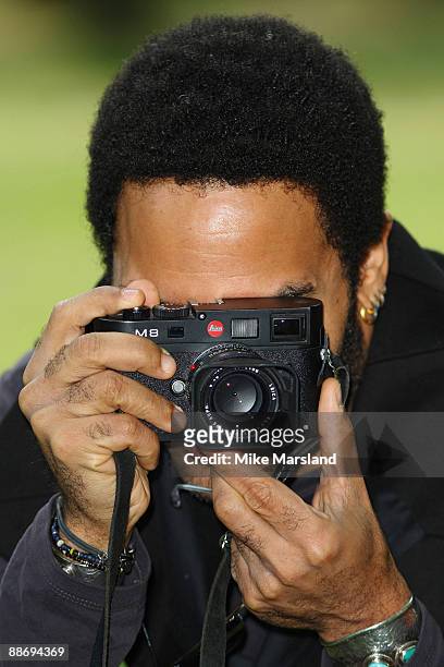 Lenny Kravitz meets press ahead of his 'Let Love Rule 2009 Tour' at The Cadogan Hotel on June 24, 2009 in London, England.