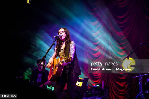 Scottish musician Amy MacDonald performing live on stage at the Pavilion Theatre in Bournemouth on April 2, 2017.