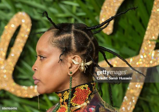 Erykah Badu attends The Fashion Awards 2017 in partnership with Swarovski at Royal Albert Hall on December 4, 2017 in London, England.