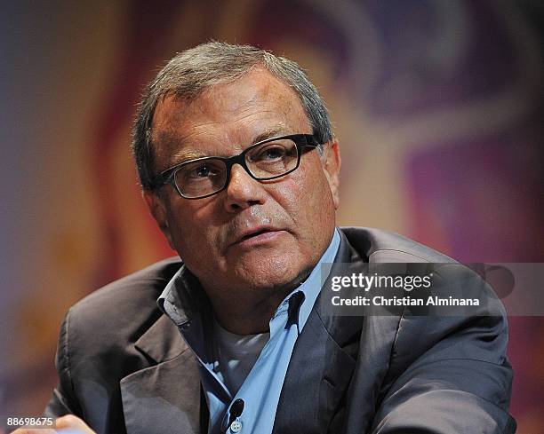 Of WPP Worldwide Sir Martin Sorrell attends the Martin Sorrell Seminar at the Palais des Festivals on June 26, 2009 in Cannes, France.