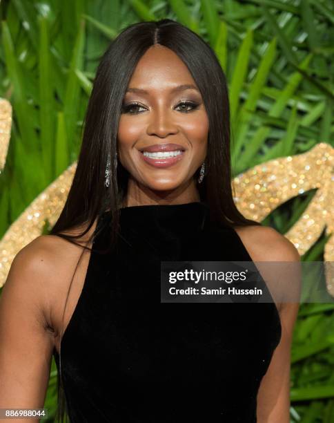 Naomi Campbell attends The Fashion Awards 2017 in partnership with Swarovski at Royal Albert Hall on December 4, 2017 in London, England.