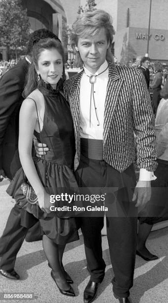 Lisa Gordon and Stephen Nichols attend 39th Annual Primetime Emmy Awards on September 20, 1987 at the Pasadena Civic Auditorium in Pasadena,...