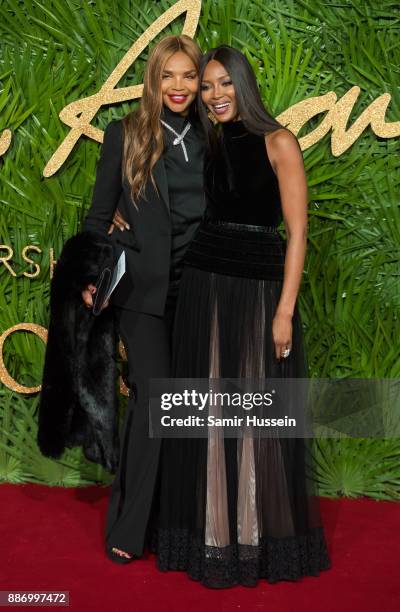 Naomi Campbell and her mother Valerie Morris attends The Fashion Awards 2017 in partnership with Swarovski at Royal Albert Hall on December 4, 2017...