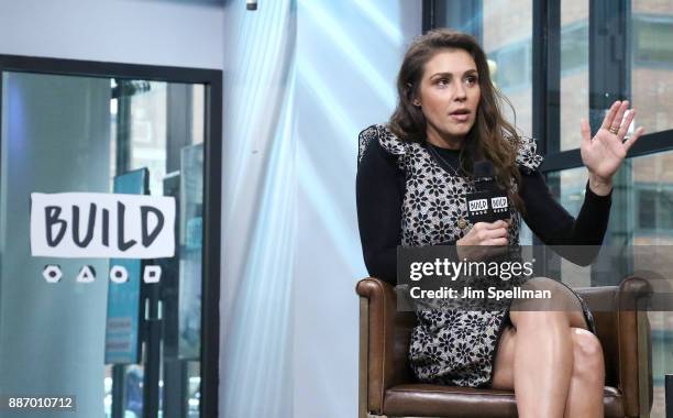Actress Lili Mirojnick attends Build to discuss "Happy!" at Build Studio on December 6, 2017 in New York City.