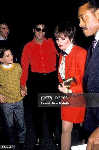 Michael Jackson, Liza Minnelli and Jimmy Safechuck