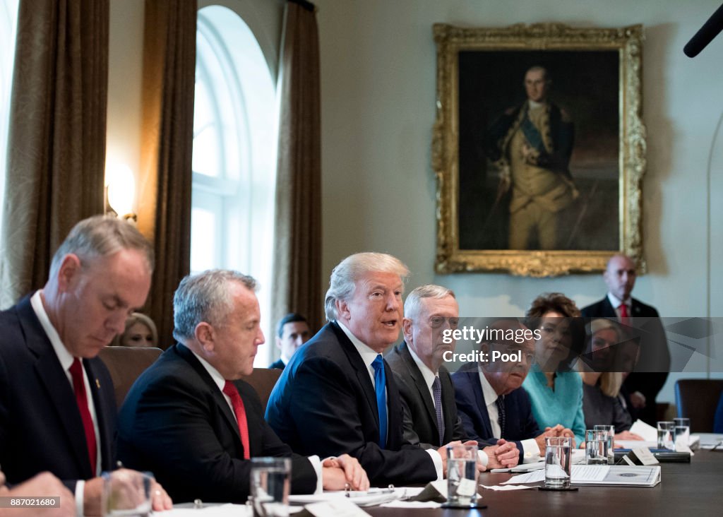 President Trump holds a Cabinet Meeting at the White House