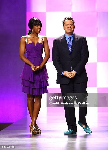 Kelly Rowland and Isaac Mizrahi attend Bravo's "The Fashion Show" Finale at Cipriani, Wall Street on June 26, 2009 in New York City.