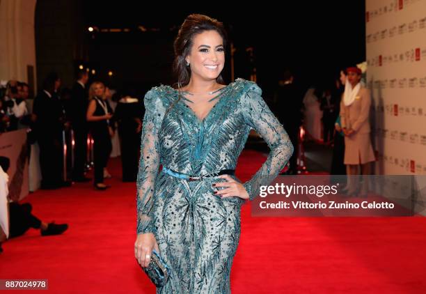 Hend Sabry attends the Opening Night Gala of the 14th annual Dubai International Film Festival held at the Madinat Jumeriah Complex on December 6,...