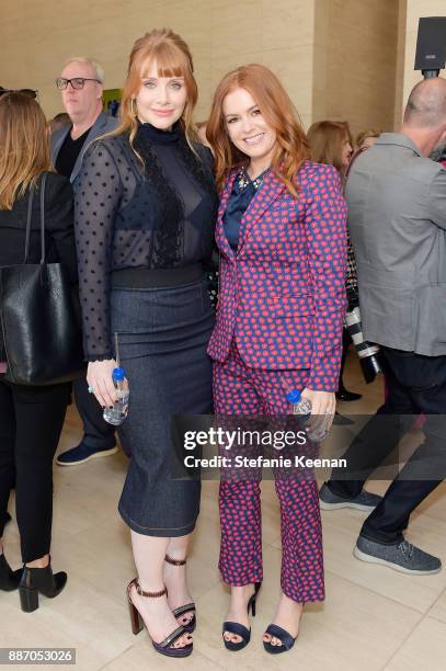 Bryce Dallas Howard and Isla Fisher at The Hollywood Reporters 26th Annual Women In Entertainment Breakfast presented in partnership with FIJI Water...