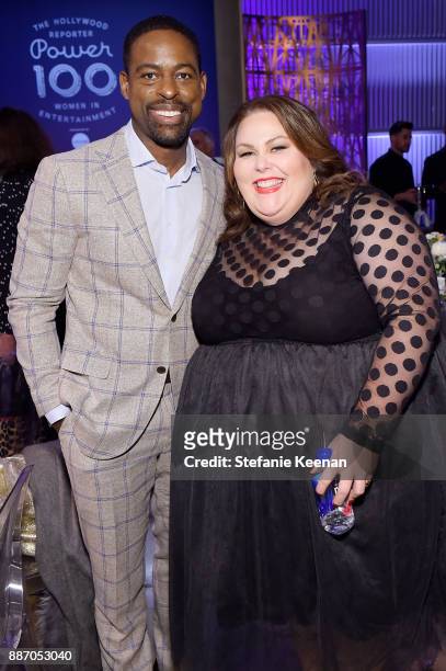 Sterling K. Brown and Chrissy Metz at The Hollywood Reporter's 26th Annual Women In Entertainment Breakfast presented in partnership with FIJI Water...