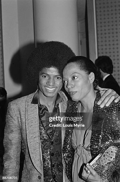 October 1978 Michael Jackson with Diana Ross after the premiere of The Wiz.