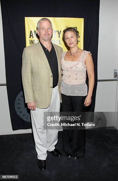 Timothy Higdon and Sandee Borgman attend a celebration for the Secret Policeman's Film Festival presented by Amnesty International and Monty Python...