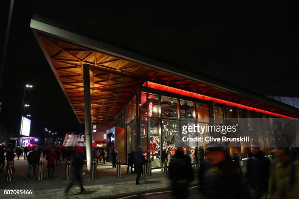 General view of the Liverpool store prior to the UEFA Champions League group E match between Liverpool FC and Spartak Moskva at Anfield on December...
