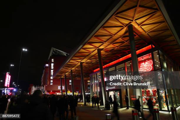 General view of the Liverpool store prior to the UEFA Champions League group E match between Liverpool FC and Spartak Moskva at Anfield on December...