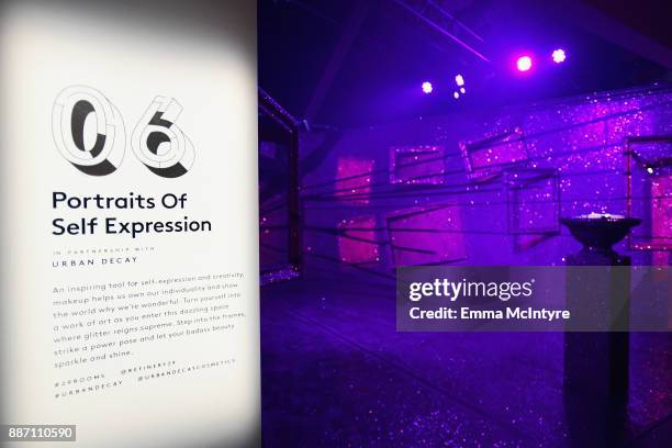 Urban Decay's Portraits of Self Expression on display at Refinery29's '29Rooms Los Angeles: Turn It Into Art' on December 6, 2017 in Los Angeles,...