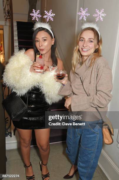 Leah Weller and Dylan Weller attend the Stella McCartney Christmas Lights 2017 party on December 6, 2017 in London, England.