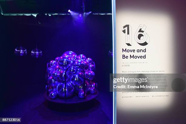 Lizzo's Move and Be Moved on display at Refinery29's '29Rooms Los Angeles: Turn It Into Art' on December 6, 2017 in Los Angeles, California.