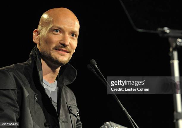 Songwriter Mikkel Eriksen speaks onstage during the 22nd annual ASCAP Rhythm and Soul Awards held at The Beverly Hilton Hotel on June 26, 2009 in...