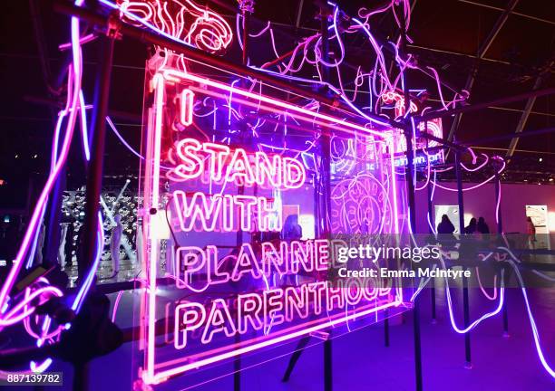 Planned Parenthood's Bright Future on display at Refinery29's '29Rooms Los Angeles: Turn It Into Art' on December 6, 2017 in Los Angeles, California.