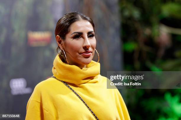 Senna Gammour attends the German premiere of 'Jumanji: Willkommen im Dschungel' at Sony Centre on December 6, 2017 in Berlin, Germany.