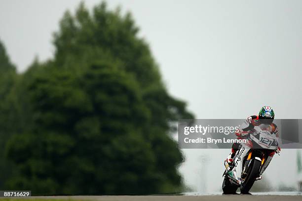 John Hopkins of the USA and Stiggy Racing Honda in action during free practice for the Superbike World Championship at Donington Park, on June 27,...