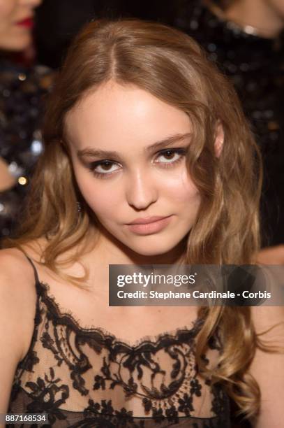 Lily Rose Depp attends the Chanel - Collection Metiers d'Art Paris Hamburg 2017/18 on December 6, 2017 in Hamburg, Germany.