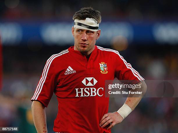 Ronan O'Gara of the Lions looks dejected at the end of the Second Test match between South Africa and the British and Irish Lions at Loftus Versfeld...