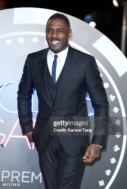 Idris Elba attends the 'Molly's Game' UK premiere at Vue West End on December 6, 2017 in London, England.