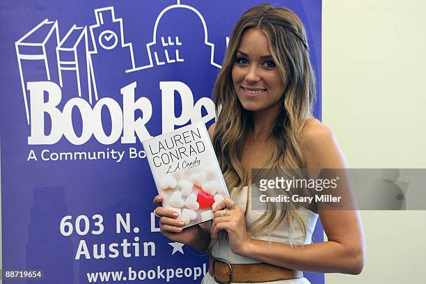 Lauren Conrad signs copies of her new book "L.A. Candy" at Book People on June 27, 2009 in Austin, Texas.