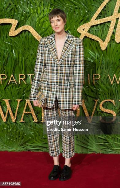 Agyness Deyn attends The Fashion Awards 2017 in partnership with Swarovski at Royal Albert Hall on December 4, 2017 in London, England.