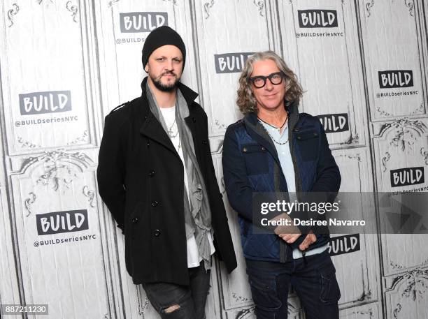 Musicians Jesse Triplett and Ed Roland from Collective Soul visit Build Series to talk about the new album at Build Studio on December 6, 2017 in New...