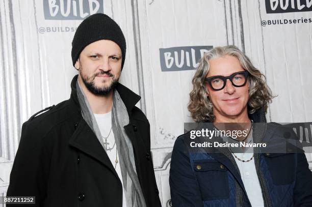 Musicians Jesse Triplett and Ed Roland from Collective Soul visit Build Series to talk about the new album at Build Studio on December 6, 2017 in New...