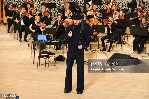 Model Brad Kroenig during the Chanel "Trombinoscope" collection Metiers d'Art 2017/18 show at Elbphilharmonie on December 6, 2017 in Hamburg,...