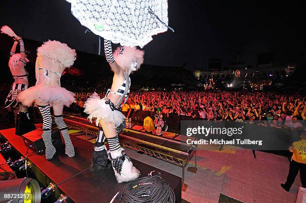 General view during the 13th annual Electric Daisy Carnival electronic music festival on June 26, 2009 in Los Angeles, California.