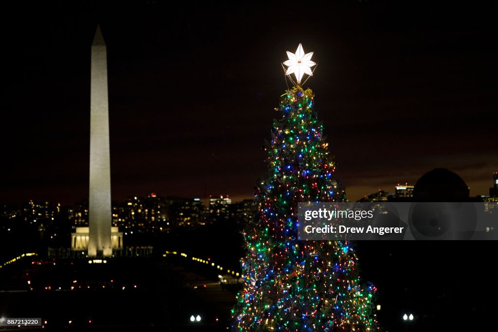 Annual U.S. Capitol Christmas Tree Lighting Ceremony Held In Washington