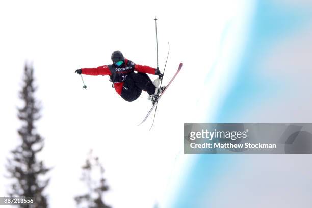 Kexin Zhang of China competes in a qualifying round of the FIS Freeski World Cup 2018 Ladies Ski Halfpipe during the Toyota U.S. Grand Prix on...