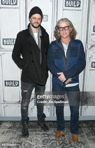 Musicians Jesse Triplett and Ed Roland from the band Collective Soul attend Build at Build Studio on December 6, 2017 in New York City.