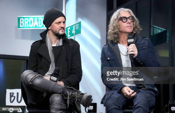 Musicians Jesse Triplett and Ed Roland from the band Collective Soul attend Build at Build Studio on December 6, 2017 in New York City.