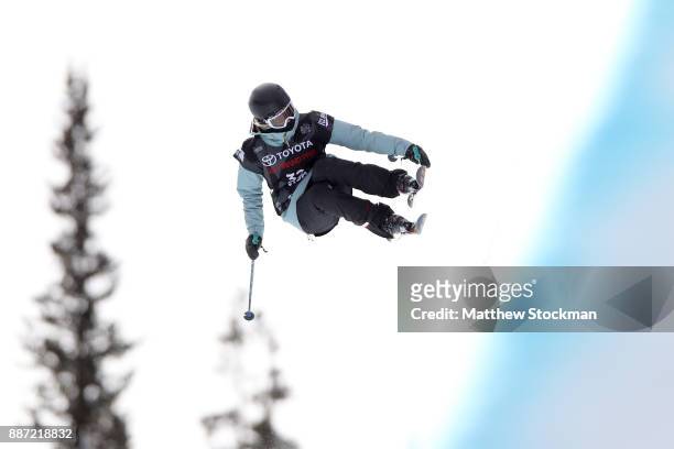 Natasha Drury of New Zealand competes in a qualifying round of the FIS Freeski World Cup 2018 Ladies Ski Halfpipe during the Toyota U.S. Grand Prix...