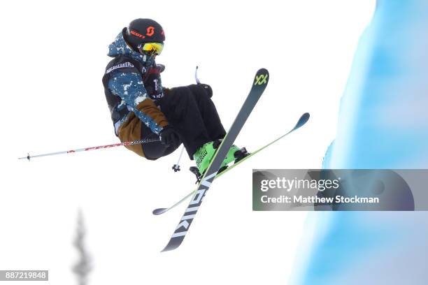 Janina Kuzma of New Zealand competes in a qualifying round of the FIS Freeski World Cup 2018 Ladies Ski Halfpipe during the Toyota U.S. Grand Prix on...