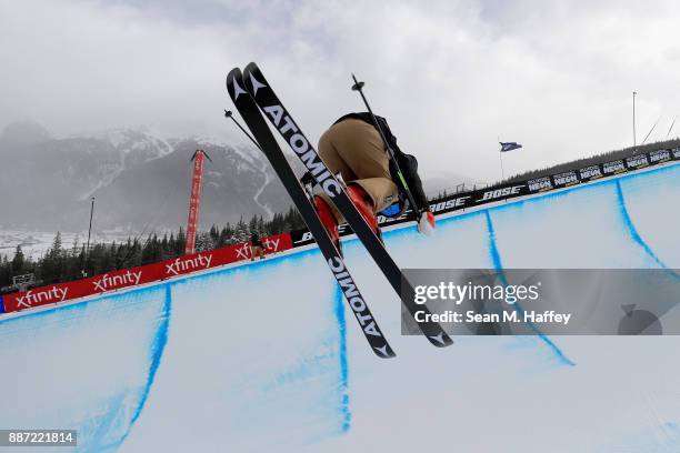 Ayana Onozuka of Japan competes in a qualifying round of the FIS Freeski World Cup 2018 Ladies' Ski Halfpipe during the Toyota U.S. Grand Prix on...